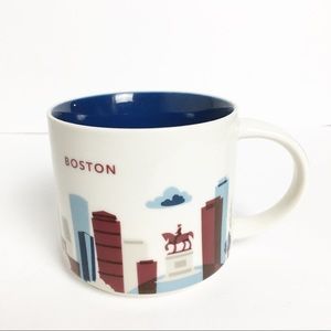 Starbucks Boston You Are Here Coffee Mug Cup 14 Oz